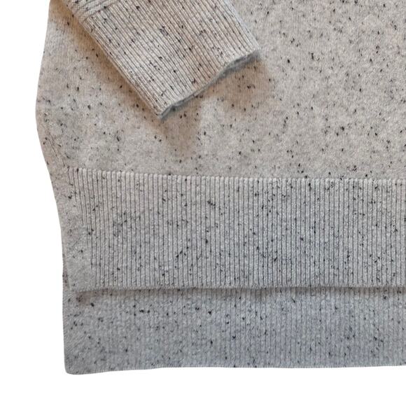 Athleta Cashmere Cowl Neck Sweater High-low Oversized Light Gray size Medium - Picture 9 of 12